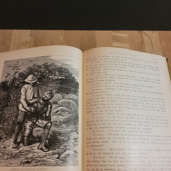 Antique 1891 Swedish Kristen's Och Resa Bio Book - Picture 7 of 11
